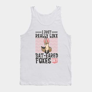 I just really love Bat-eared Foxes - Bat-eared Fox Tank Top